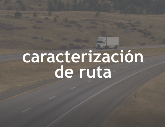 Caracterización de ruta